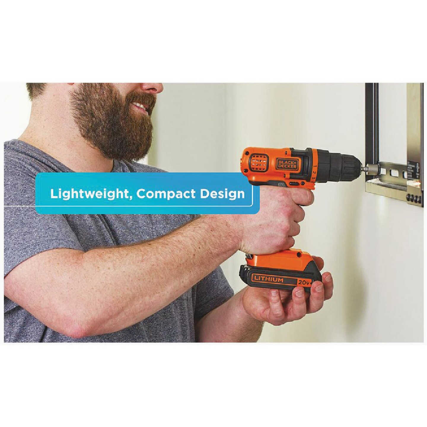 BLACK+DECKER 20V Lithium 68-Piece Project Kit (Model: LDX120PK)