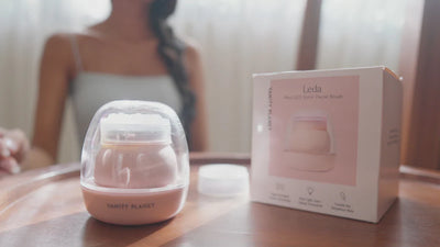 LEDA Red Pro-Aging LED Sonic Facial Brush