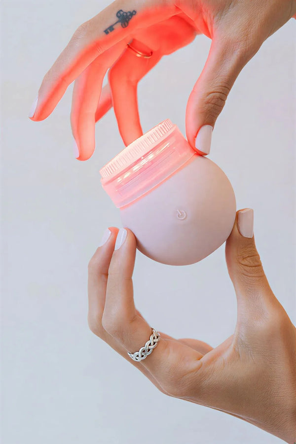 LEDA Red Pro-Aging LED Sonic Facial Brush