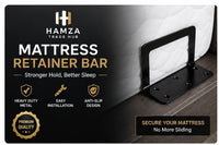 Mattress Retainer Bar – Heavy Duty  Stronger Hold. Better Sleep. No More Mattress Sliding.
