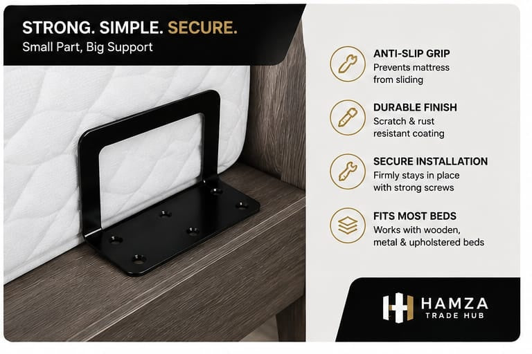 Mattress Retainer Bar – Heavy Duty  Stronger Hold. Better Sleep. No More Mattress Sliding.